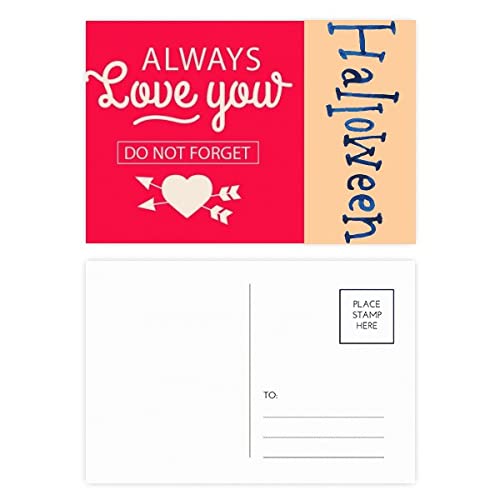 Cartes postales Always Love You pour Saint-Valentin : lot de 20 cartes romantiques