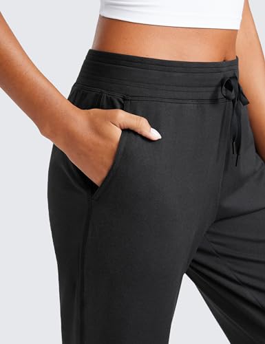 CRZ YOGA Cloud Jersey Joggers Sweatpants Women 25" Capri Casual Lounge Pajama Workout Sweat Pants with Pockets4