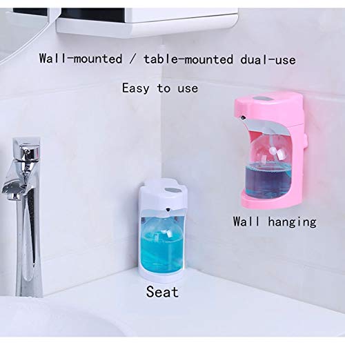 Dispenser per Sapone Liquido Cucina a Parete Dispenser di Sapone della Famiglia di induzione Hand Sanitizer Macchina da Parete Washer Mano Dosatore Sapone Ricaricabile (Color : White)