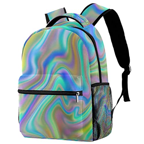 Sac à dos léger avec texture abstraite et bretelles confort taille unique