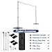 Hecis Pipe and Drape Backdrop Stand Kit, 10ftx10ft Heavy Duty Backdrop Stand, Adjustable Metal Pipe and Drape Stand, Background Stand for Parties Birthday Party Baby Shower Wedding Decorations
