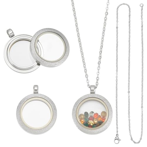 [UNICRAFTALE] 2Zbg lbNX`F[ lbNX̍쐬̃Lbg t[eBO Pbg`[ KXt 25mm ʐ^ ~``[ tHgt[`[ Pbgy_g WG[  ANZT[p[c DIY