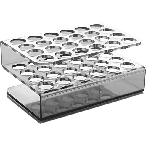 24 Trous porte-éprouvettes en acrylique pour décoration transparent ✓ ✓ plusieurs tailles, 24-Loch S-Rack - Ø 16.5mm