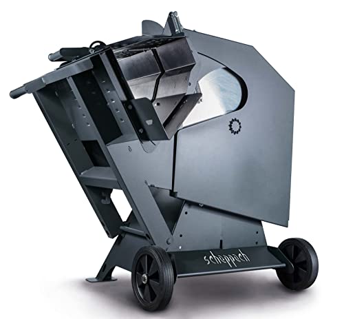 Scheppach Wippsäge wox d700 gunmetal - 400V 50Hz 7500W | 700mm | inkl. Wippenverlängerung & Fahrvorrichtung | Brennholzsäge