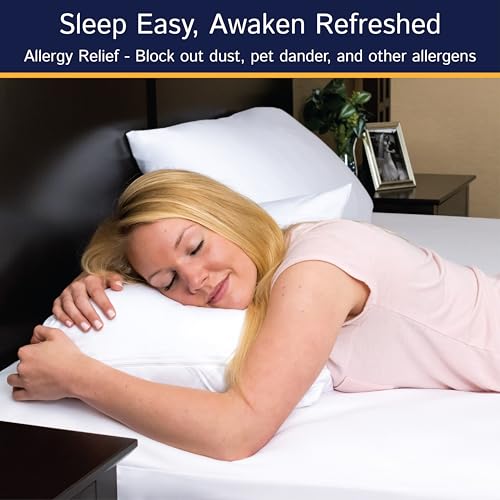 Zippered Waterproof Mattress Encasements - Hypoallergenic Mattress Protector Cover with Soft Cotton Terry Fabric Top - Full Size 54' x 75"