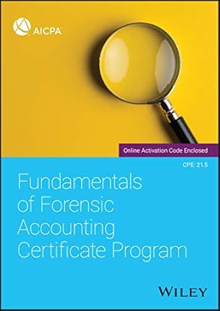 Fundamentals of Forensic Accounting Certificate Program: AICPA