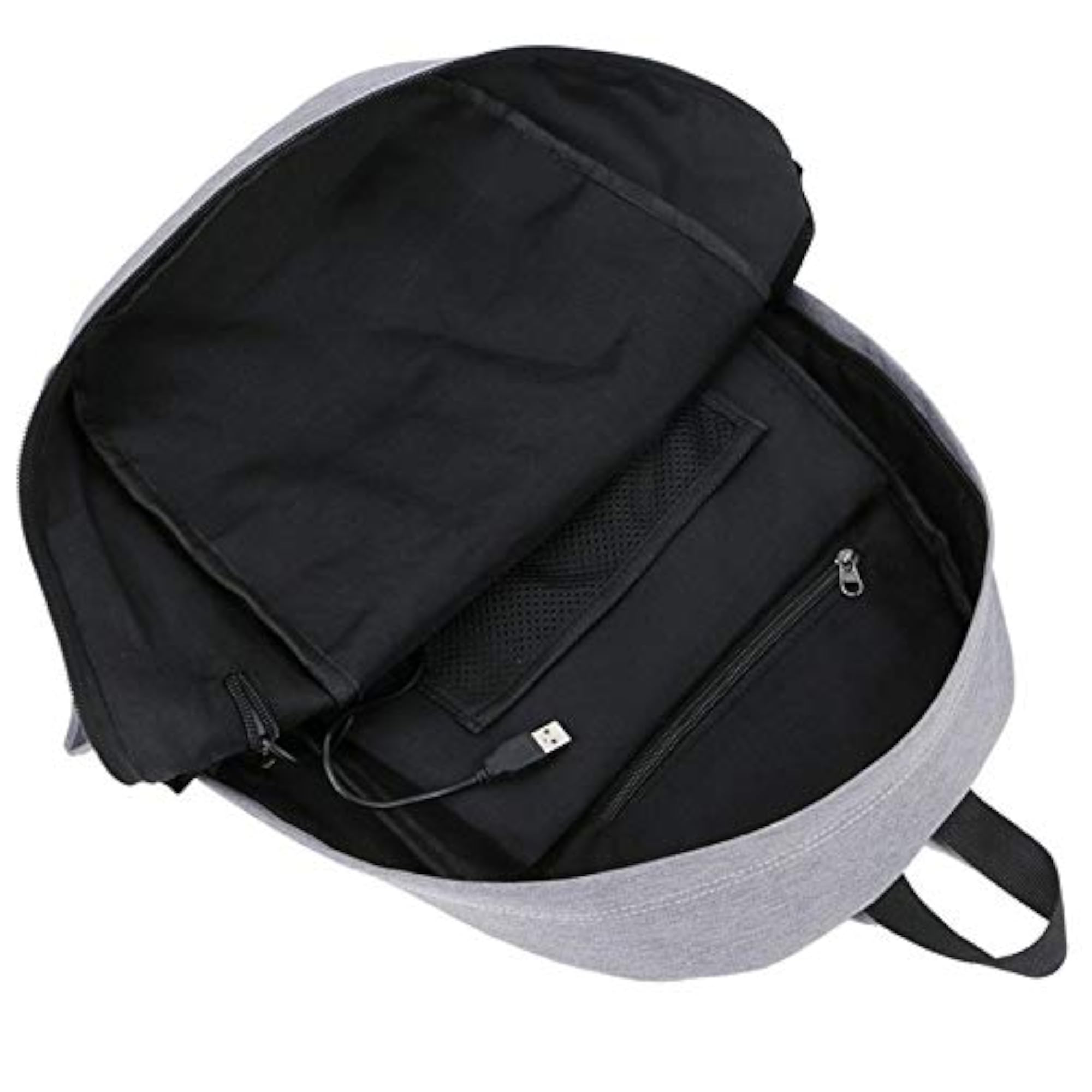 Dark Blue Work Backpack with USB Computer Bag