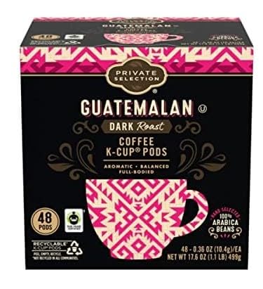 Generic Private Selection Guatemalan Blend Dark Coffee K-Cup Pods 48 K-Cups