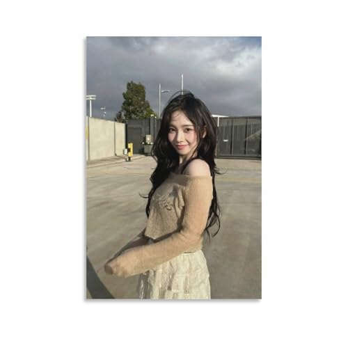 KARINA �J���i Aespa �G�X�p �|�X�^�[ (3) �v�����g �������� �E�H�[���A�[�g �x�b�h���[�� �ŉ� �C���e���A16x24inch(40x60cm)