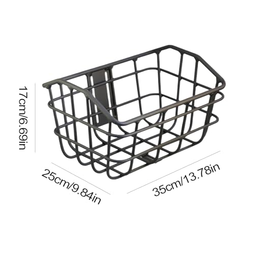 Großer Fahrradkorb Vorne Aluminiumlegierung Vorderkorb Mit Großer Kapazität, Schnell klick Halterung, Fahrrad Korb, Lenkerkorb Fahrrad Vorderradkorb, Tragkraft Als Einkaufskorb Für Outdoor Abenteuer