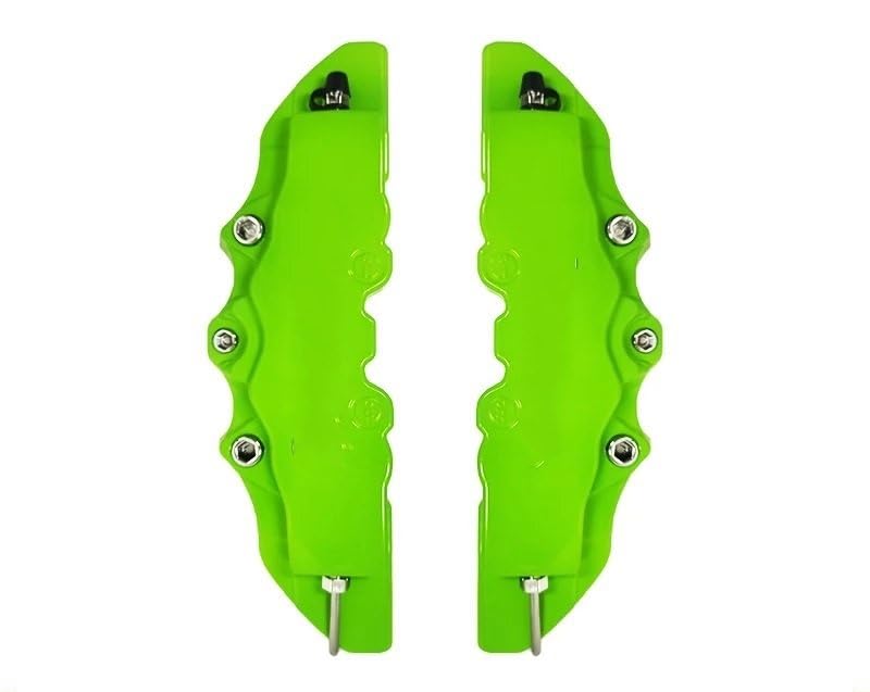 Osłona Zacisku Hamulca 4 szt. / 2 Osłona zacisku hamulcowego ABS 3D do samochodu, tarcza hamulcowa, pasuje Dodge, Jeepa(2Pcs Green M Size)