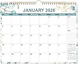2026 Calendar - Calendar 2026 from January 2026 - December 2026, 12 Months Calendar with Premium Paper, Twin-Wire Binding & Hanging Hook, 12