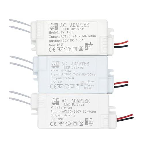 Alimentation LED 12V transformateur 24W pour bandeau lumineux de cuisine
