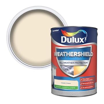 Dulux Weathershield Smooth Masonry Paint - Classic Cream - 5L