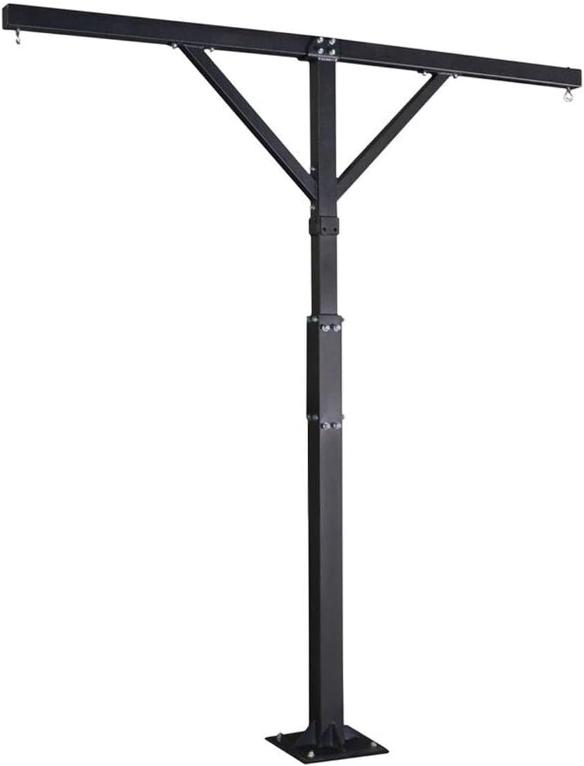 Titan Fitness Dual Station Heavy Bag Boxing Stand - 300 lb Steel Capacity for Home Gym Endurance Training
