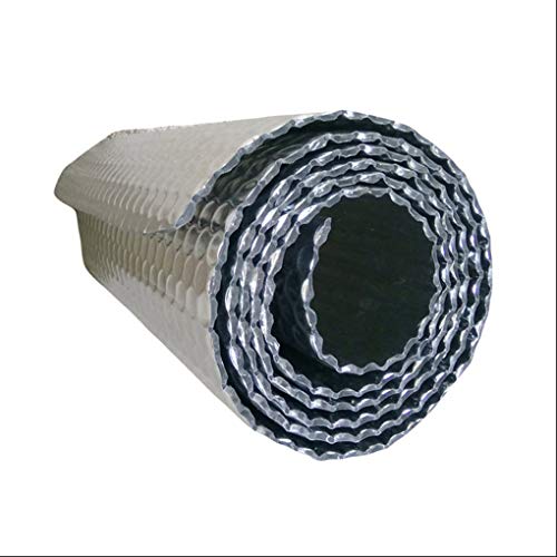 Autoadhesivo Lámina Térmica Para Techo, Pared Y Fachada Aislamiento Térmico Para Frío Y Calor Aluminio Aislamiento Lámina Para Ahorro De Energía En Radiator, Reflector De Calor,(Size:1×10m,Color: 4mm) Cover