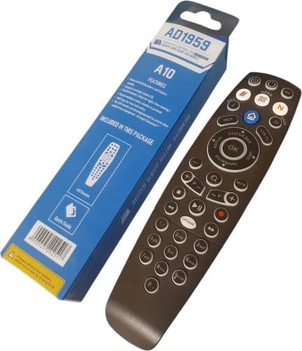 Replacement Remote Control Compatible with DSTV HD Decoders and DSTV Exploras Supports Multiple Modes with Backlit Buttons Ideal for Night-Time Viewing-A10