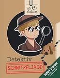  Schnitzeljagd Detektive Kindergeburtstag ab 6 Jahre: Kreativ geplante Schatzsuche - Fallermittlung mit Fußspuren & Fingerabdrücke lesen - Sofort Startklar!