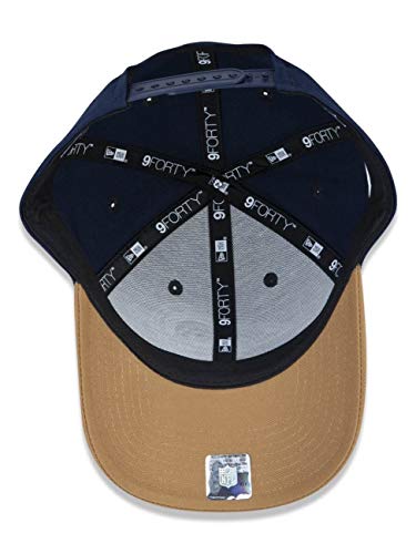 Bone 9forty Aba Curva Ajustavel NFL Los Angeles Ram Team Color Azul Marinho Aba Curva Snapback Marin