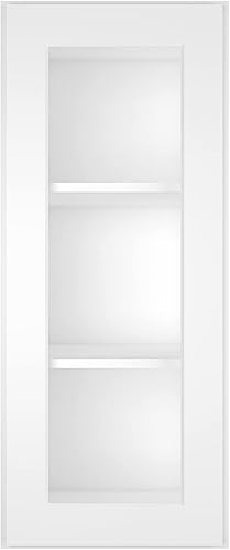 LOVMOR Armario montado en la pared, botiquín, almacenamiento sobre el inodoro con puerta de cierre suave y estante ajustable para baños, cocinas