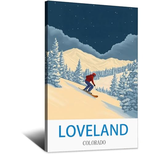 Loveland Colorado affiche voyage poster retro americain decoration murale