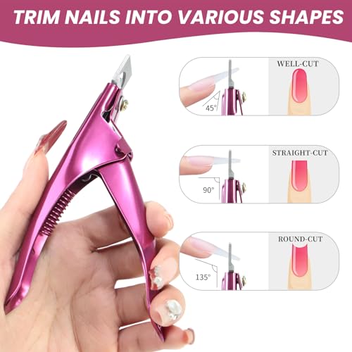 Alicate cortaúñas acrílico con magnetos sizer Rose miniatura 4