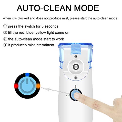 Portable Nebuliser Handheld Mesh Atomizer Machine for Home Daily Use, Personal Inhalers Nebulizador for Breathing Problems - Thumbnail 5