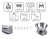 EXZACT Básculas de cocina/Balanza Electrónica/Escala Electrónica con Pantalla Grande y con Cuenco...