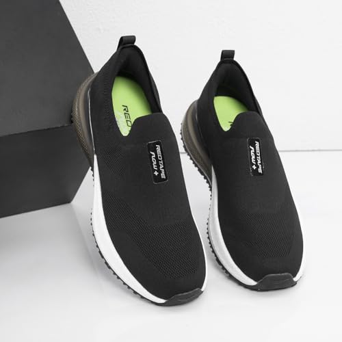 Image of Red Tape Men's Walking Shoes Black Round Toe Slipon