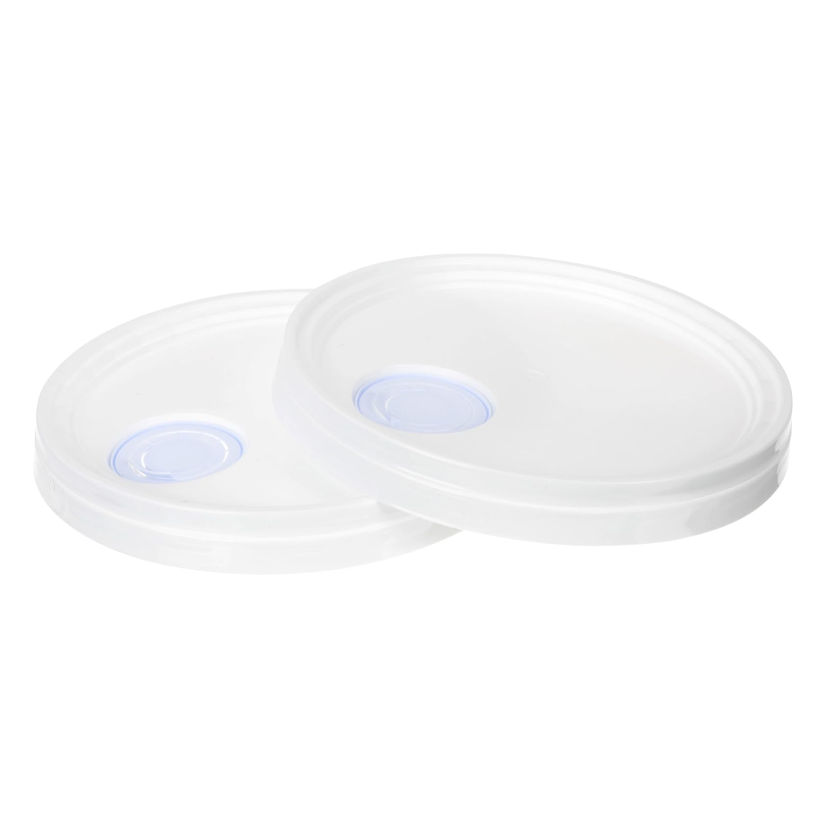 ULTECHNOVO 2pcs Paint Bucket with Mouth Cover Airtight Lid Paint Pail Spout 20l Can Lids Bucket Replacement Lid Drum Pail Lids Bucket Lid Seal Plastic White Convenience Bucket