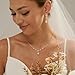 Maxcate Pearl Necklaces for Women Trendy Dainty 14k Gold Plated Single Pearl Necklace Simple Drop Charm Zirconia Pendant Wedding Bride Bridesmaid Necklace Gold Jewelry for Women Gifts Accesory