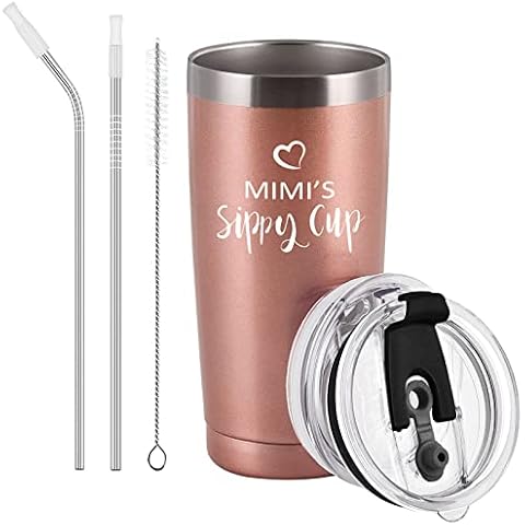 Mimi Gifts for Grandma, Mimi’s Sippy Cup Travel Tumbler Cover