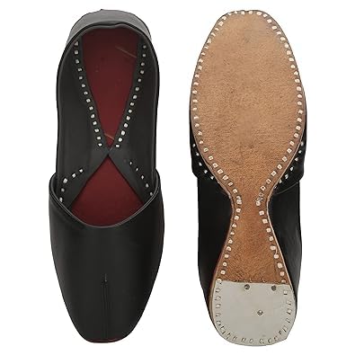 Juttigenics Nayara Fashion Present Men Royal & Traditional Style Handcrafted Leather Ethnic Brown Kolhapuri Sandals-Type Mojaris/Sandals Model No-1