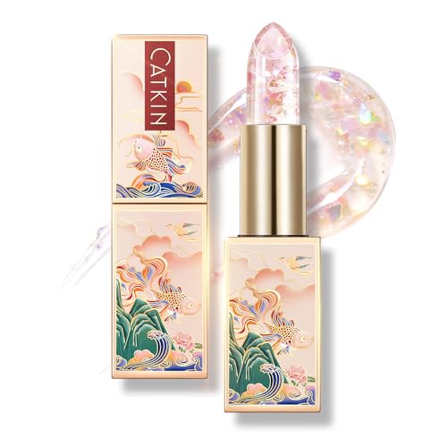CATKIN Moonlight Lip Balm, Colour Changing Lipstick, Natural Hydrating Tinted Lip Balm, Chapstick Lip Balms with Vitamin E for 8h Moisture for Dry Cracked Lips, 3.5g