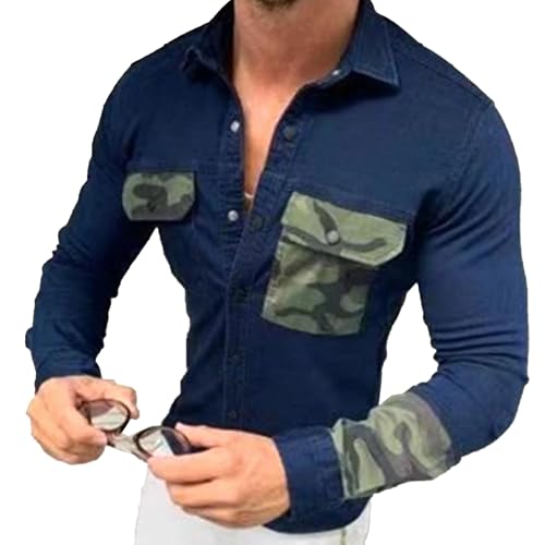 Veste en jean homme légère coupe ajustée pour silhouette élancée