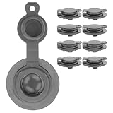 Garneck 9 Válvulas de Sellado de Repuesto Tpu para Bolsas de Vacío 9 Piezas Tapón Gris, Válvulas de Aire Herméticas para Almacenamiento Doméstico y Organización