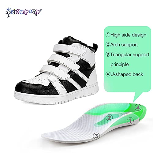 princepard Orthopedic Shoes for Kids Boys and Girls,Toddlers Corrective Sneakers for First Walker with High-Top Ankle Support3