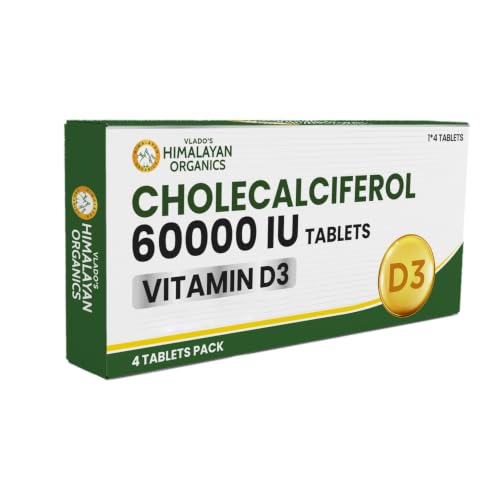Image of Vlado's Himalayan Organics Vitamin D3-60000IU Cholecalciferol - 4 Tablet