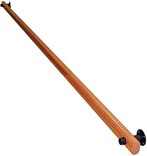 LWJSOCP 9FT Non-Slip Solid Wood Stair Handrail - Indoor Corridor Support Railings for Elderly Safety - Durable Wooden Handrail for Home Loft Wall-Mounted Staircase Solution
