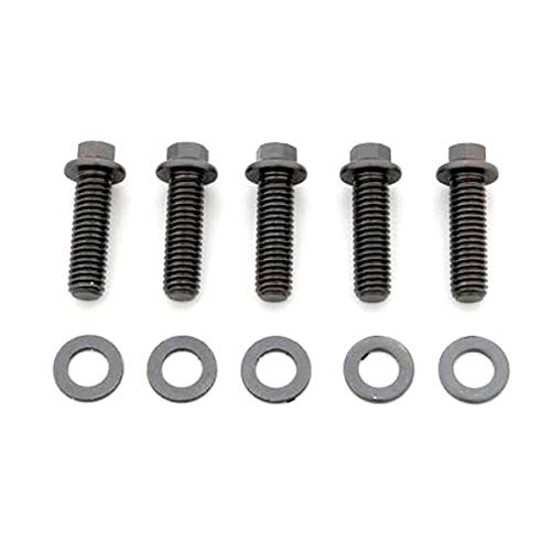 Image of ARP 742-1500 Black Oxide 3 /8-24 inch Fine RH Thread 1.500 inch UHL 12-Point Bolt with 3 /8 inch Socket and Washer, (Set of 5)