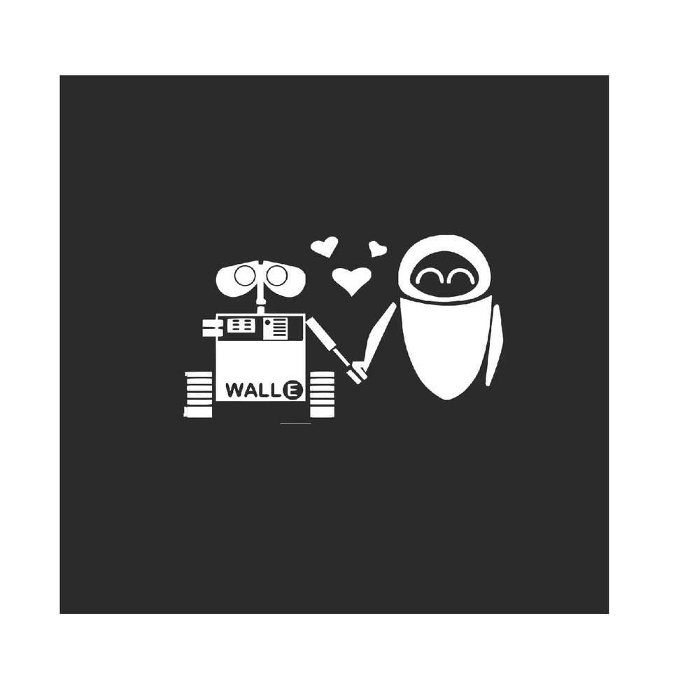 Love Wall E Decal Vinyl Sticker Auto Car Truck Wall Laptop White