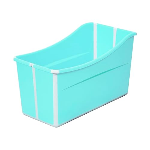 Miniatura 6 de Bañera plegable grande para niños pequeños, bañera plegable para bebés, bañera portátil ligera para niños, gemelos pequeños y adultos