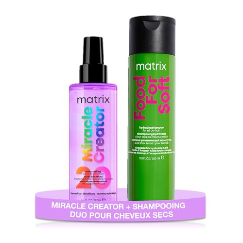 Shampoing Food For Soft 300 ml et Miracle Creator pour nutrition intense des cheveux