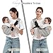 MISSWISDOM Baby Sling Carrier, Toddler Carrier Sling with Double Safety Buckle and Adjustable Shoulder Strap(7-30lbs), Baby Carriers One Size Fits All, Grey