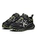 KEEN Zionic Low Height Waterproof All Terrain Easy On Hiking Shoes, Black/Bronze Green, 13 US Unisex Little Kid