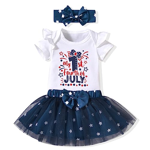 Aalizzwell Newborn Baby Girls Skirt 4th of July Outfit
