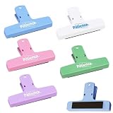 Magnetische Kunststoff Klammern, 5 Stück Multi Farbe Verschlussclips, Starke Magnete für Magnettafel, Kühlschrankmagnete Memo Hinweis Clip - für Fotos, Aufkleber, Taschen (1)