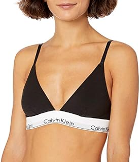 Calvin Klein Women's Modern Cotton Triangle Bra Bra, Black, M