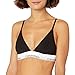 Calvin Klein Women's Modern Cotton Triangle Bra, Black, Large