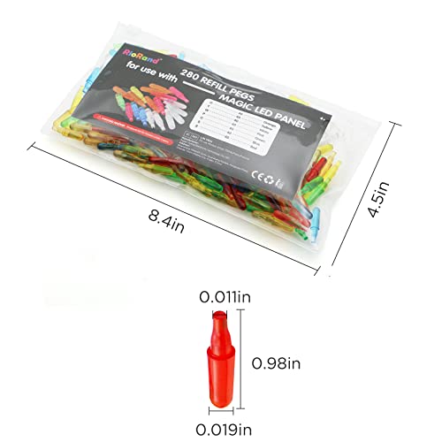 Image of RioRand Refill Pegs 280 PCS for Magic Light Up Board